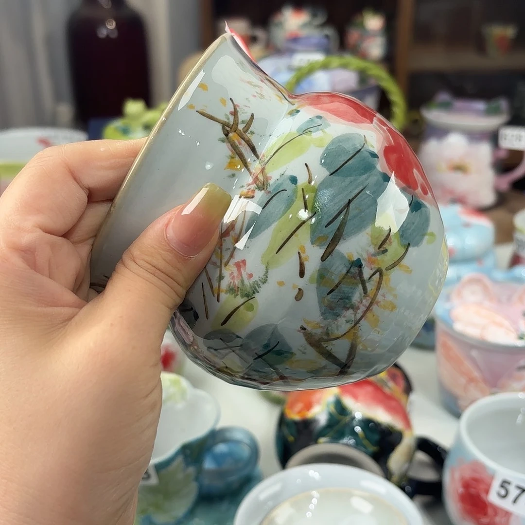 一****景德镇手绘高温釉下彩陶瓷茶具
