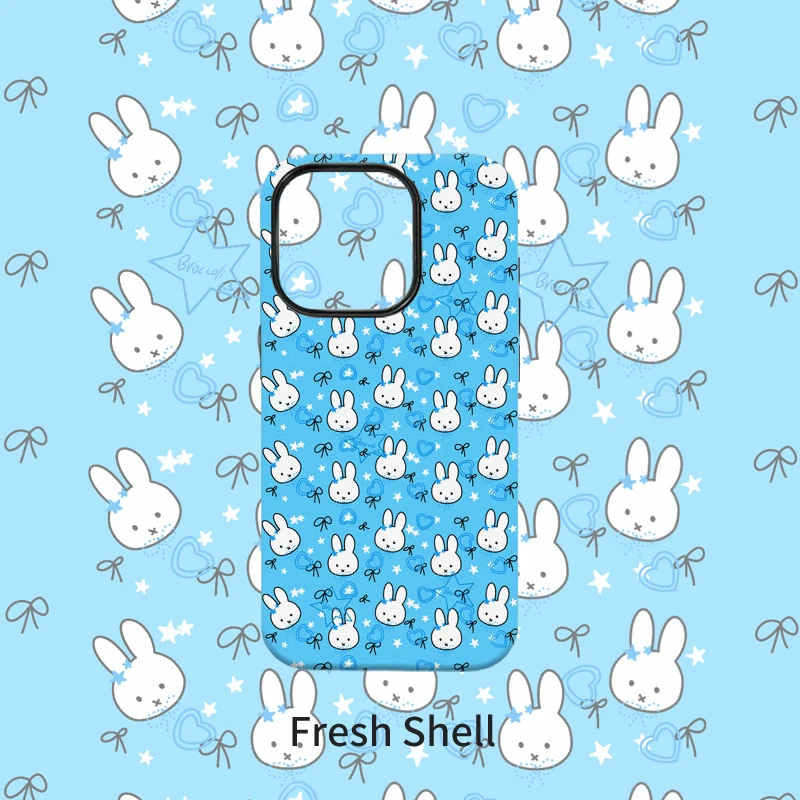 星星米菲兔菲林二合一适用苹果VIVO华为OPPO小米一加荣耀手机壳