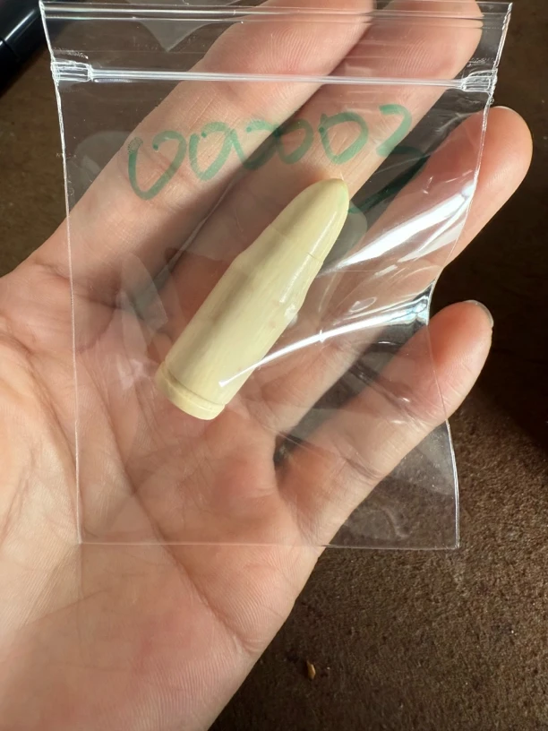 000003猛犸牙弹头雕刻件配饰