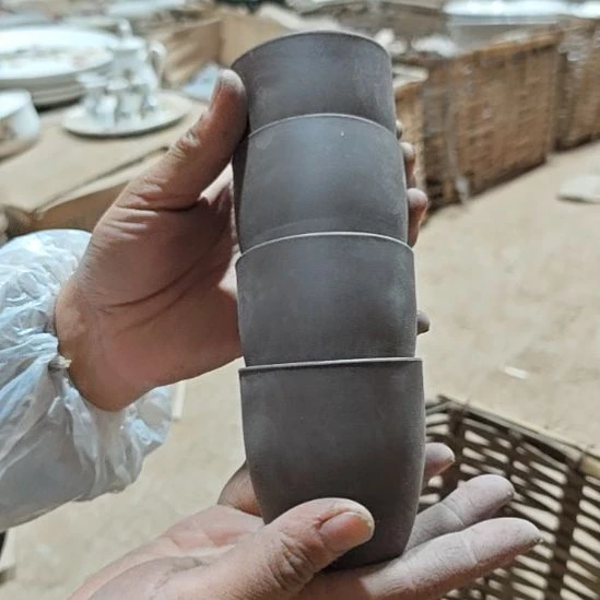 库存微瑕紫砂杯四个