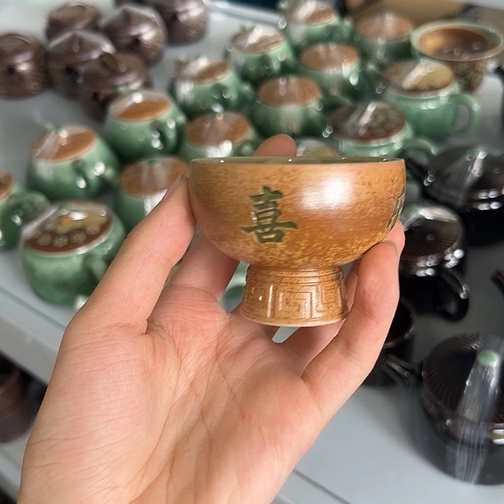 呱***呱龙泉云间青瓷小米茶器