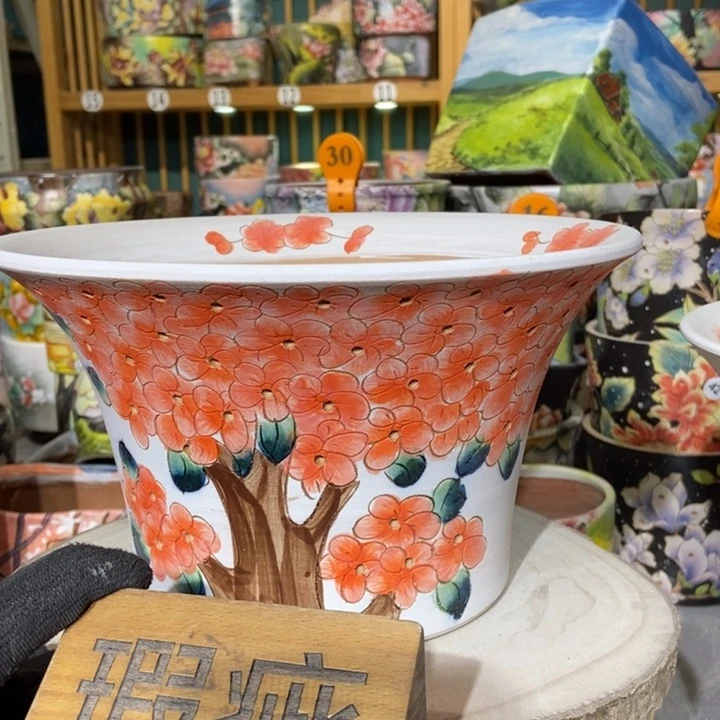 红陶景德镇艺术手绘作品