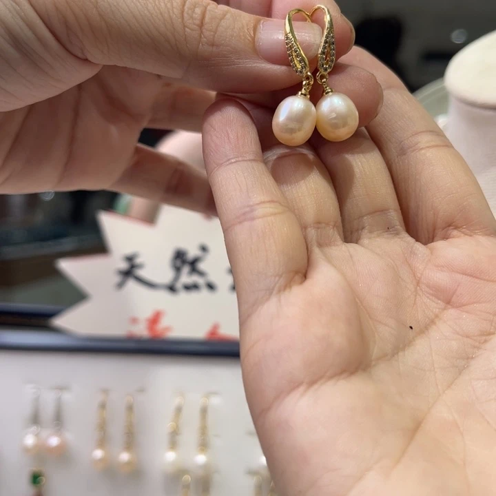 耳饰合金淡水珍珠