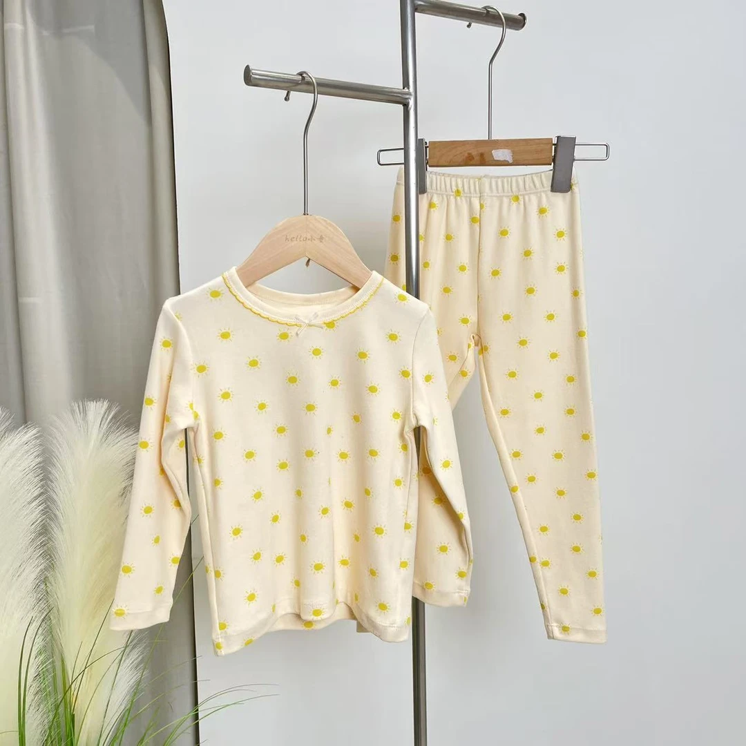 秋冬家居服套装黄色 3103舒系