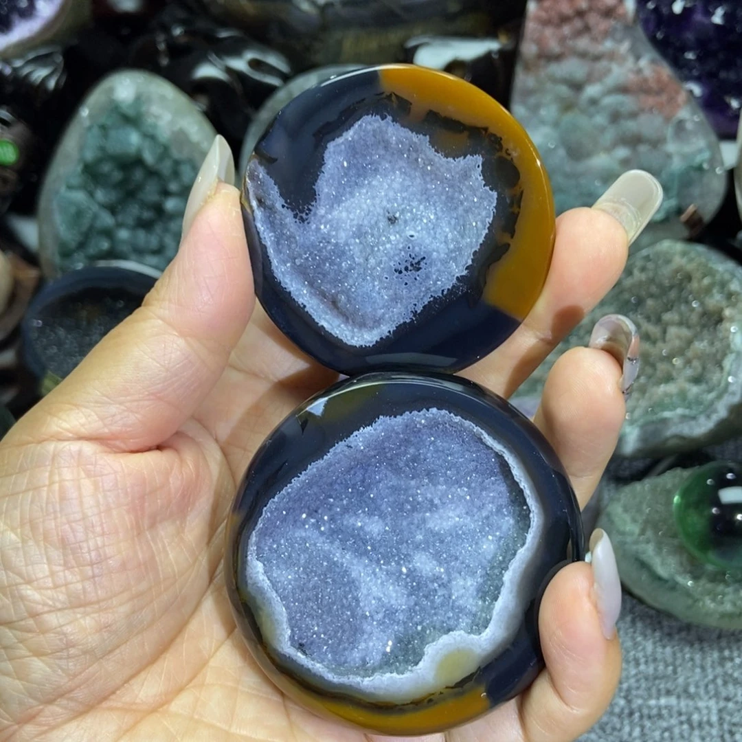 紫晶未镶嵌摆件水晶