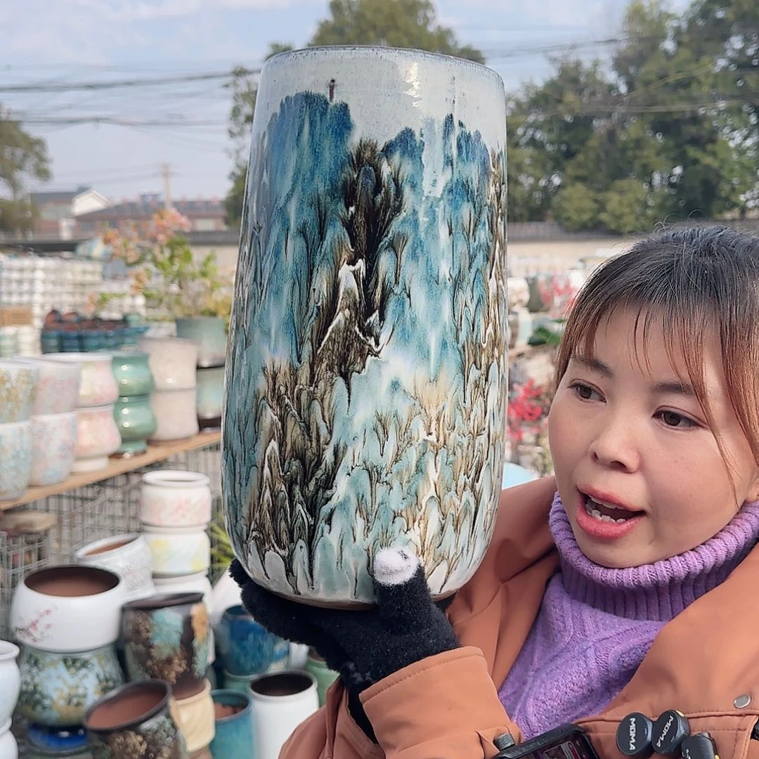 王嫂花盆1219-410高38口17