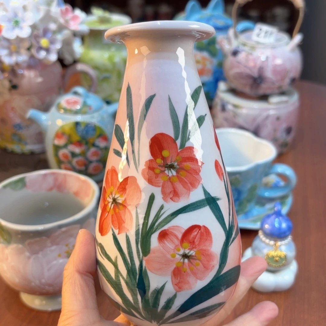 景德镇手绘高温釉下彩陶瓷茶具