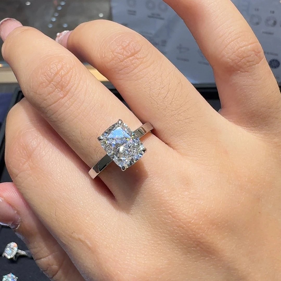 铂Pt950镶嵌实验室培育钻石