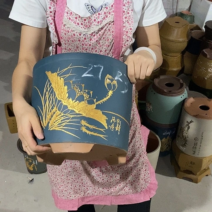 紫砂花盆紫砂花盆