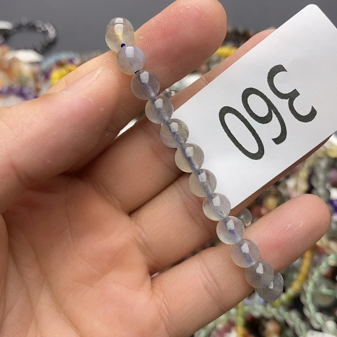 拉长石手链未镶嵌手链