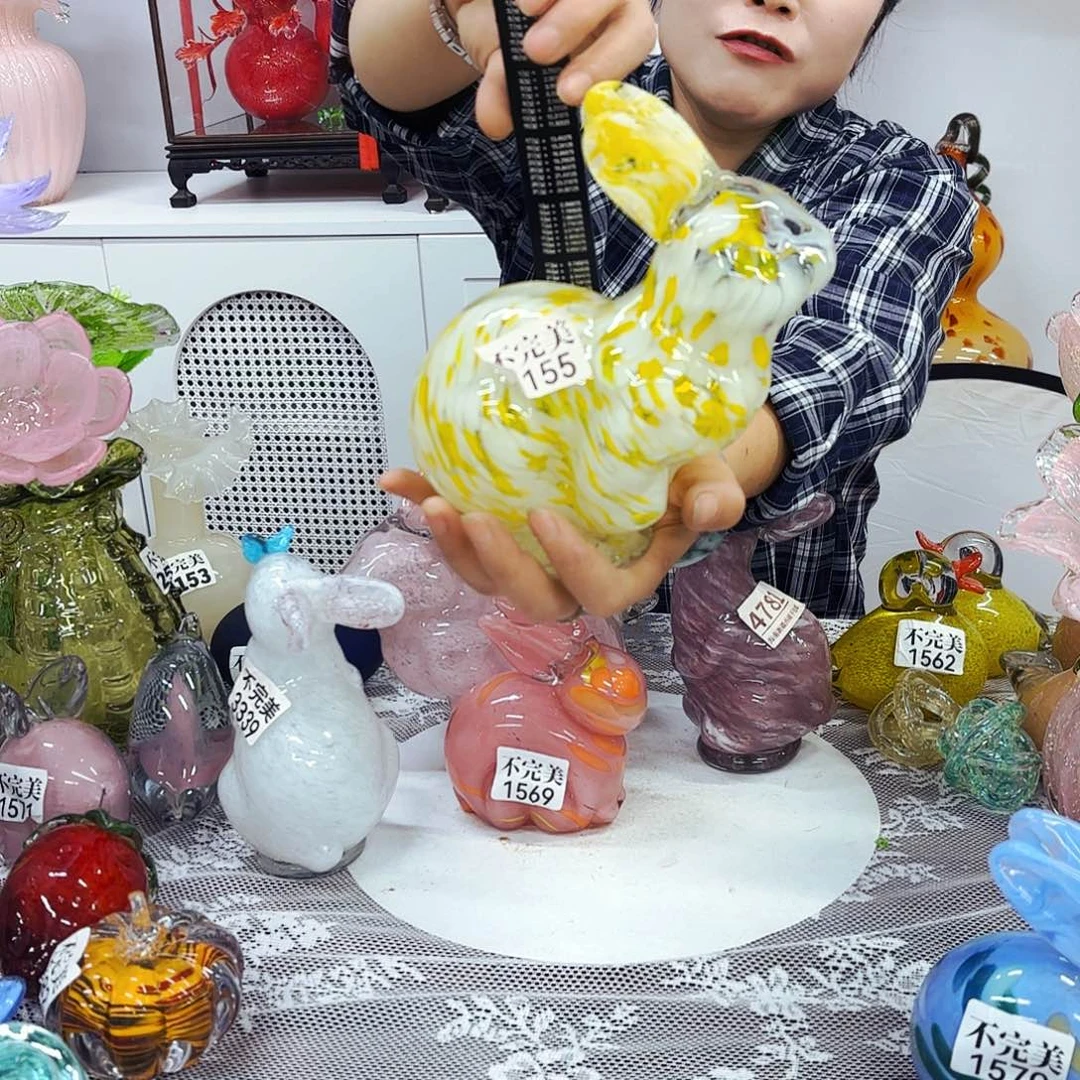 1155 安妮家居琉璃摆件不完美