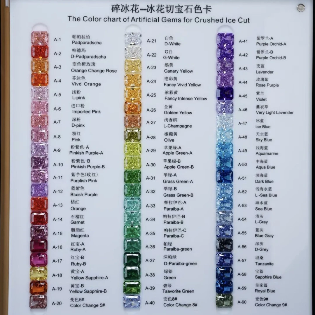 【爱火花正倒&肥方】手工冰花切高品质无暇珠宝级锆石镶嵌美甲DIY