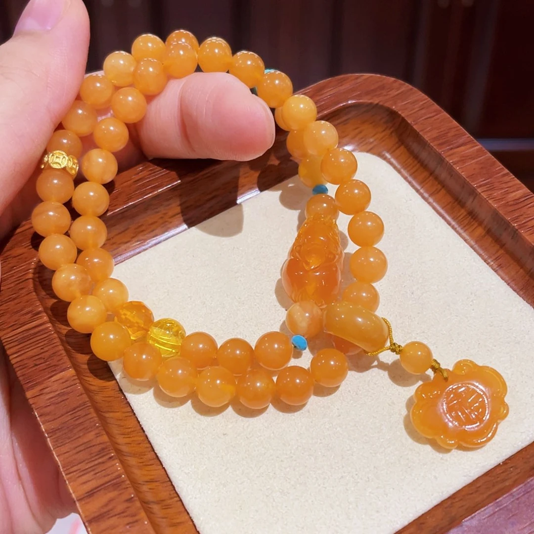 蜜蜡手链未镶嵌手串