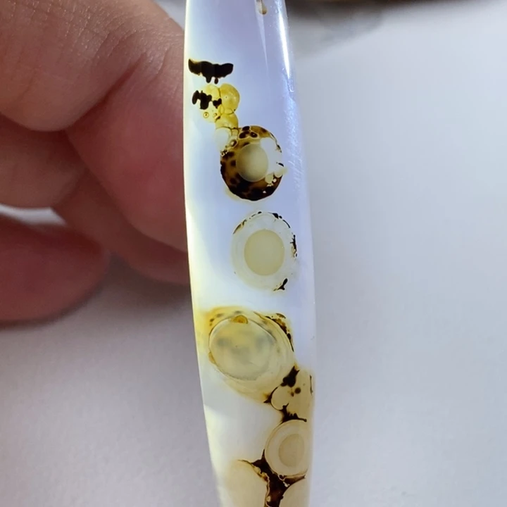 玛瑙/玉髓吊坠未镶嵌心**旧