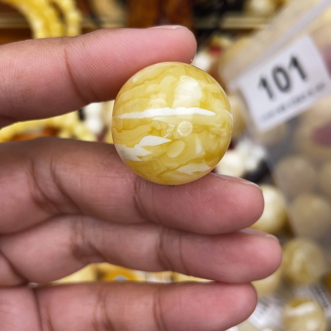 蜜蜡未镶嵌珠宝奇石粉24.5