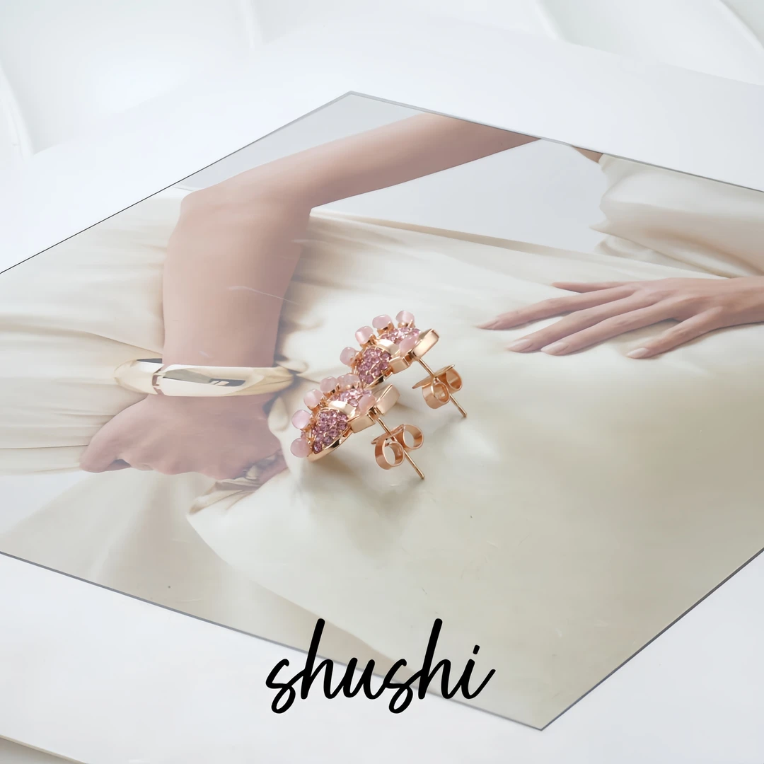 铜合金仿水晶耳饰 耳环9061