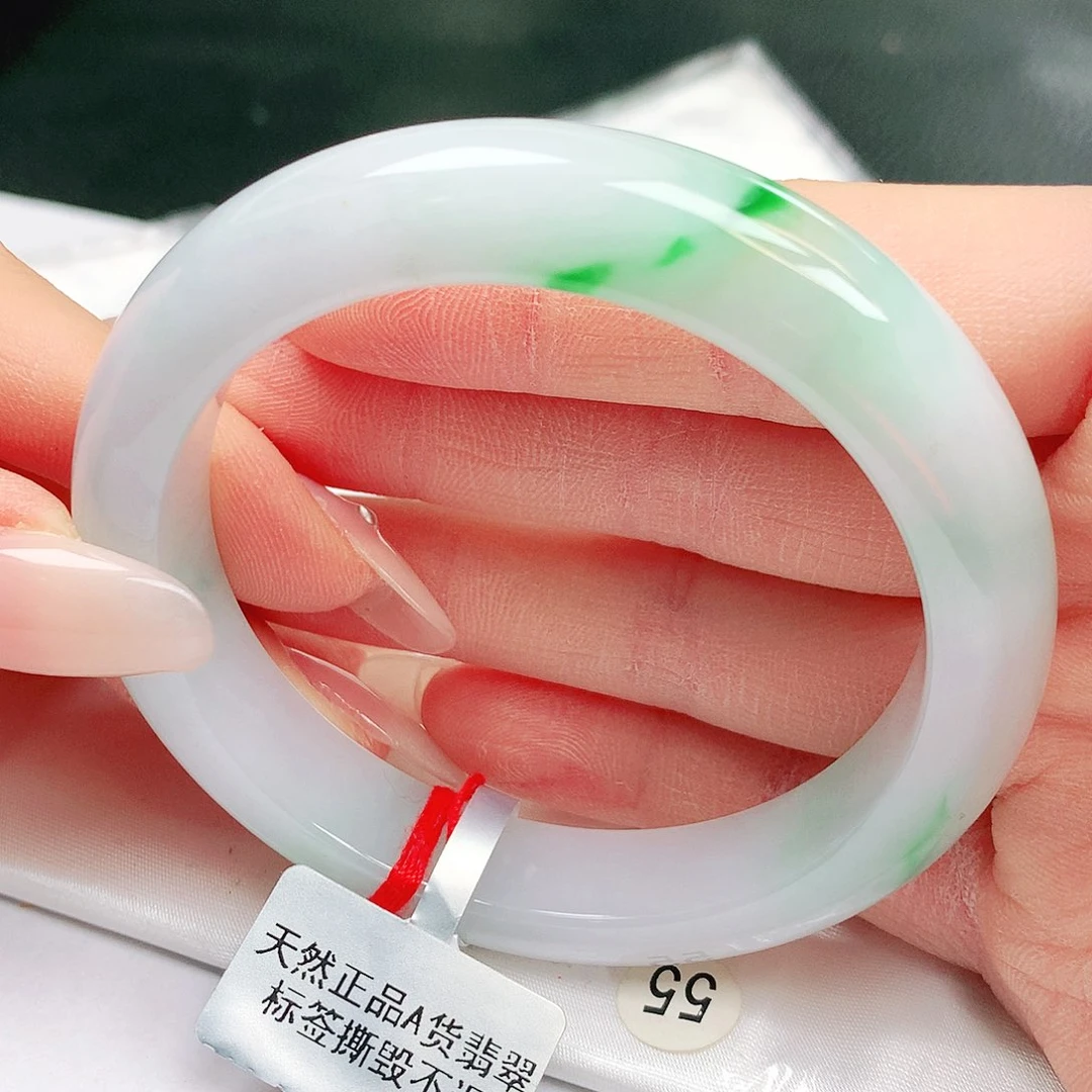 翡翠未镶嵌手镯缅甸天然a货翡翠手镯