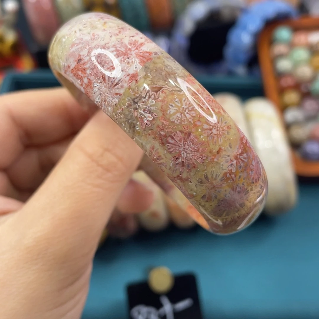 未镶嵌手镯硅化玉