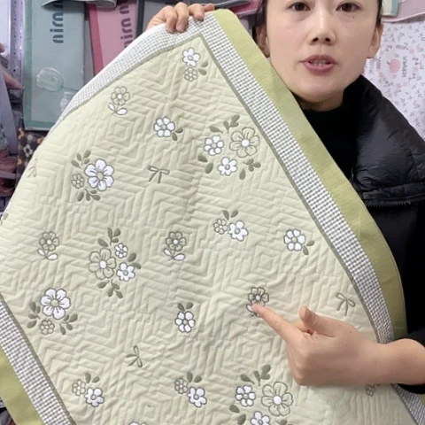棉特价草绿色微微乡野