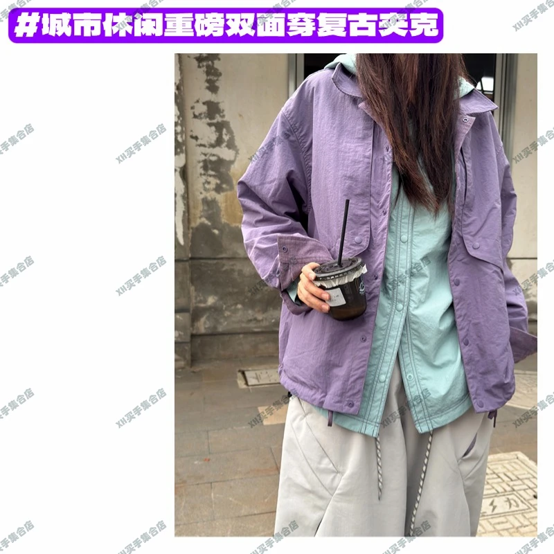 【巴恩风双面穿】928-OUTDOOR城市休闲户外翻领重磅复古夹克外套