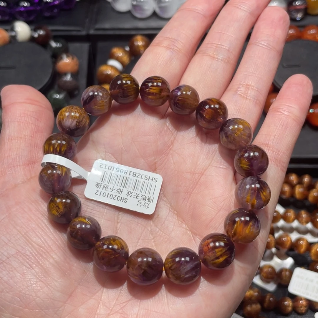 水晶手链未镶嵌紫钛11.2mm