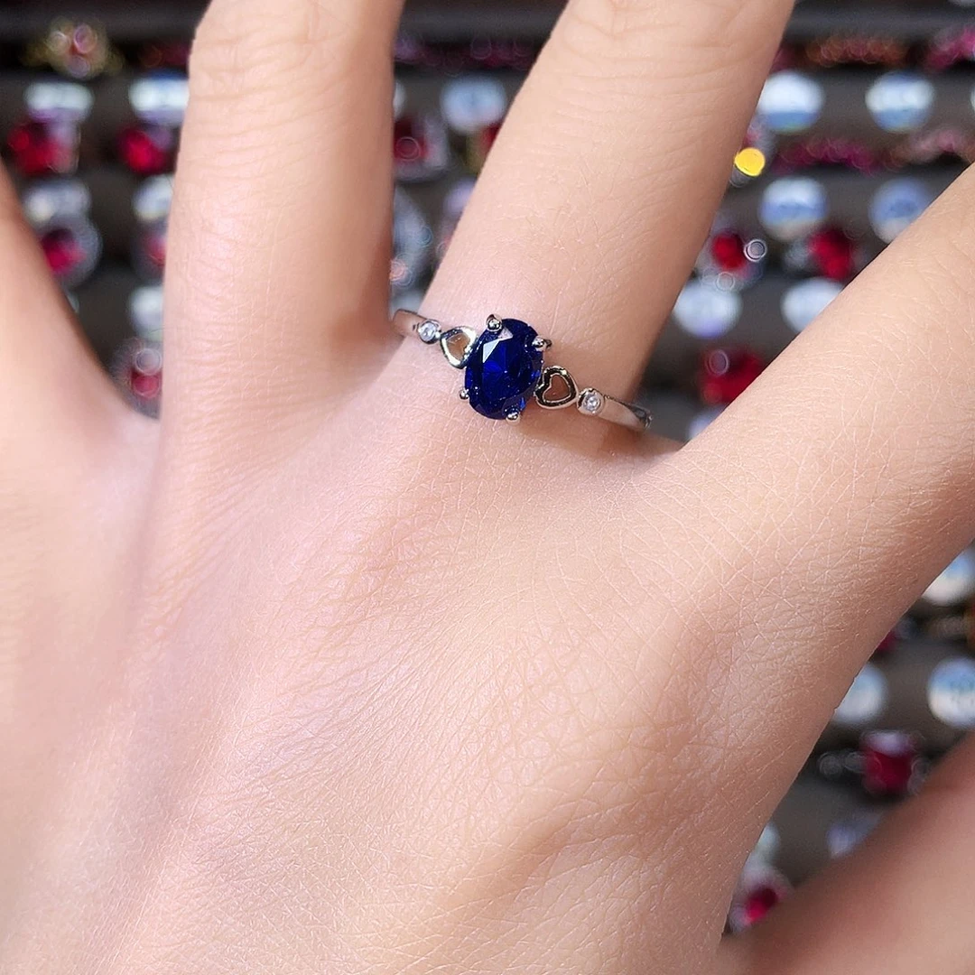 戒指蓝宝石未镶嵌57