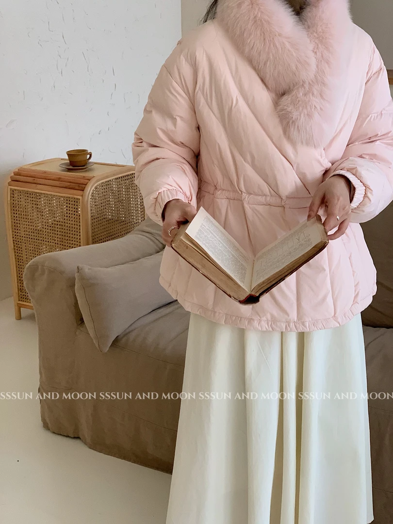 v领减龄围脖收腰款