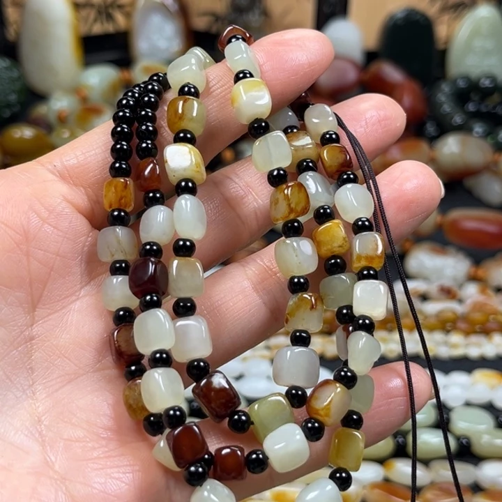 和田玉未镶嵌手串