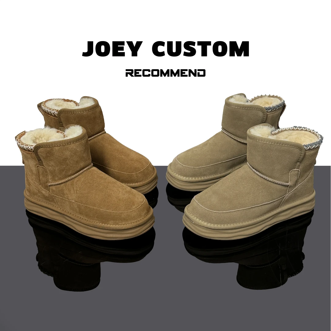 JOEY | 冬季新品民族风溶解底保暖时尚雪地靴女厚底厚底棉靴 1222