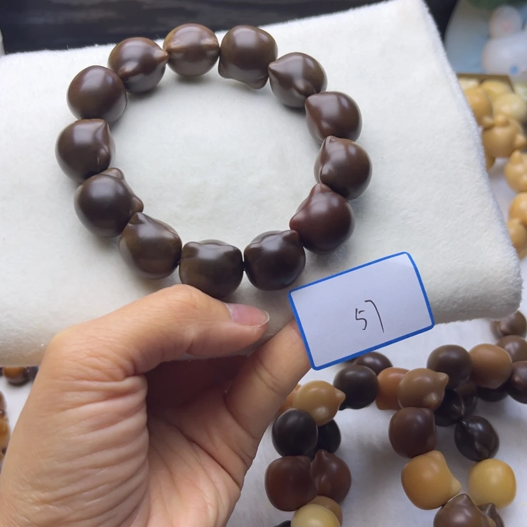 童***可吊坠菩提根/象牙果猫头干磨18mm通货