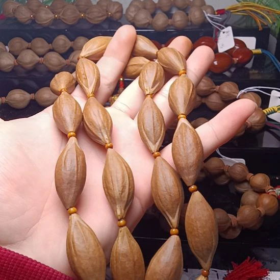 橄榄核手串/手链橄榄核三花铁核柳叶脖挂1.6