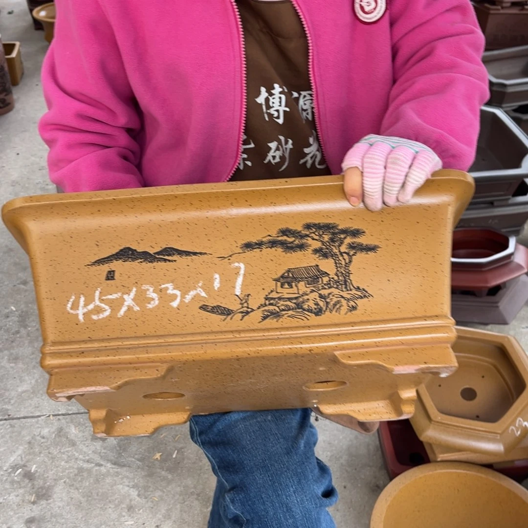 紫砂花盆盆景艺术