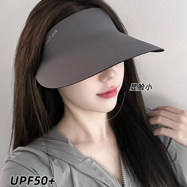 防晒帽加宽大帽檐新款一体女夏季防紫外线洋气遮脸百搭太阳帽子