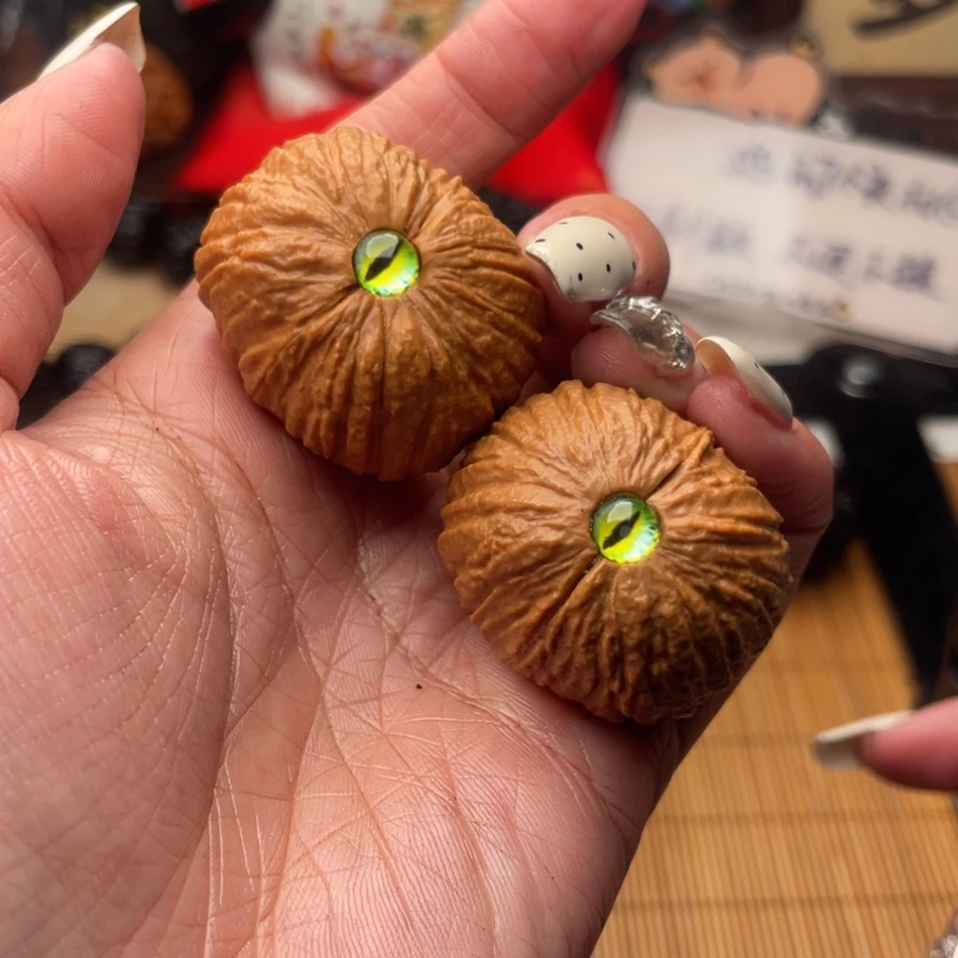 吊坠文玩核桃镶嵌猴头