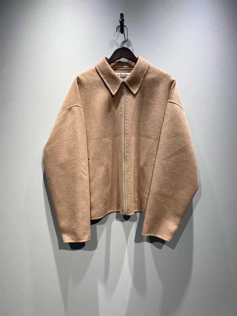 99新 DIOR/迪奥 Acne徽标Logo 羊毛夹克外套 驼色/48码/0175