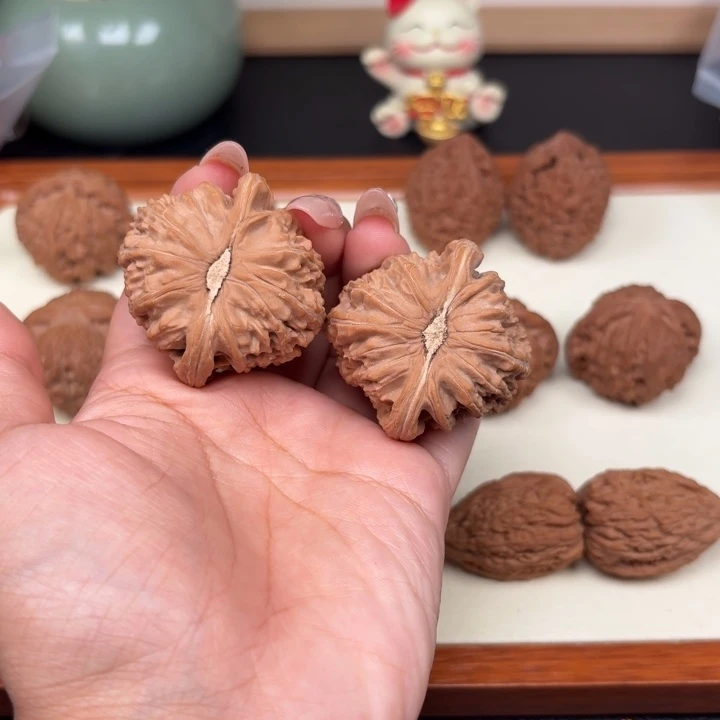 把件文玩核桃全品白狮子43