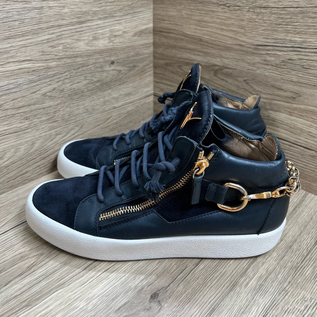 90新 maje Giuseppe Zanotti GZ 朱塞佩·萨诺第 黑金板鞋 43码