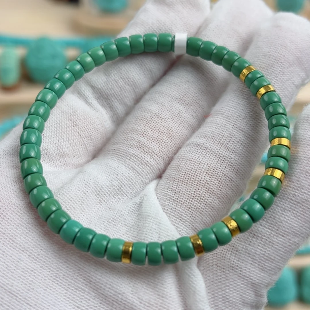 18K金镶嵌绿松石配饰