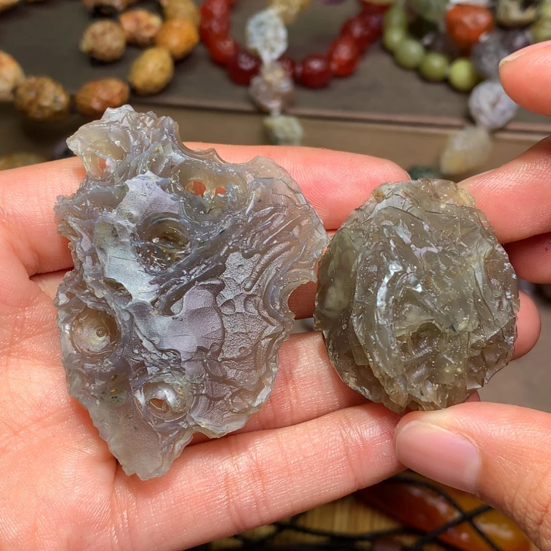 未镶嵌玛瑙/玉髓珠宝半成品