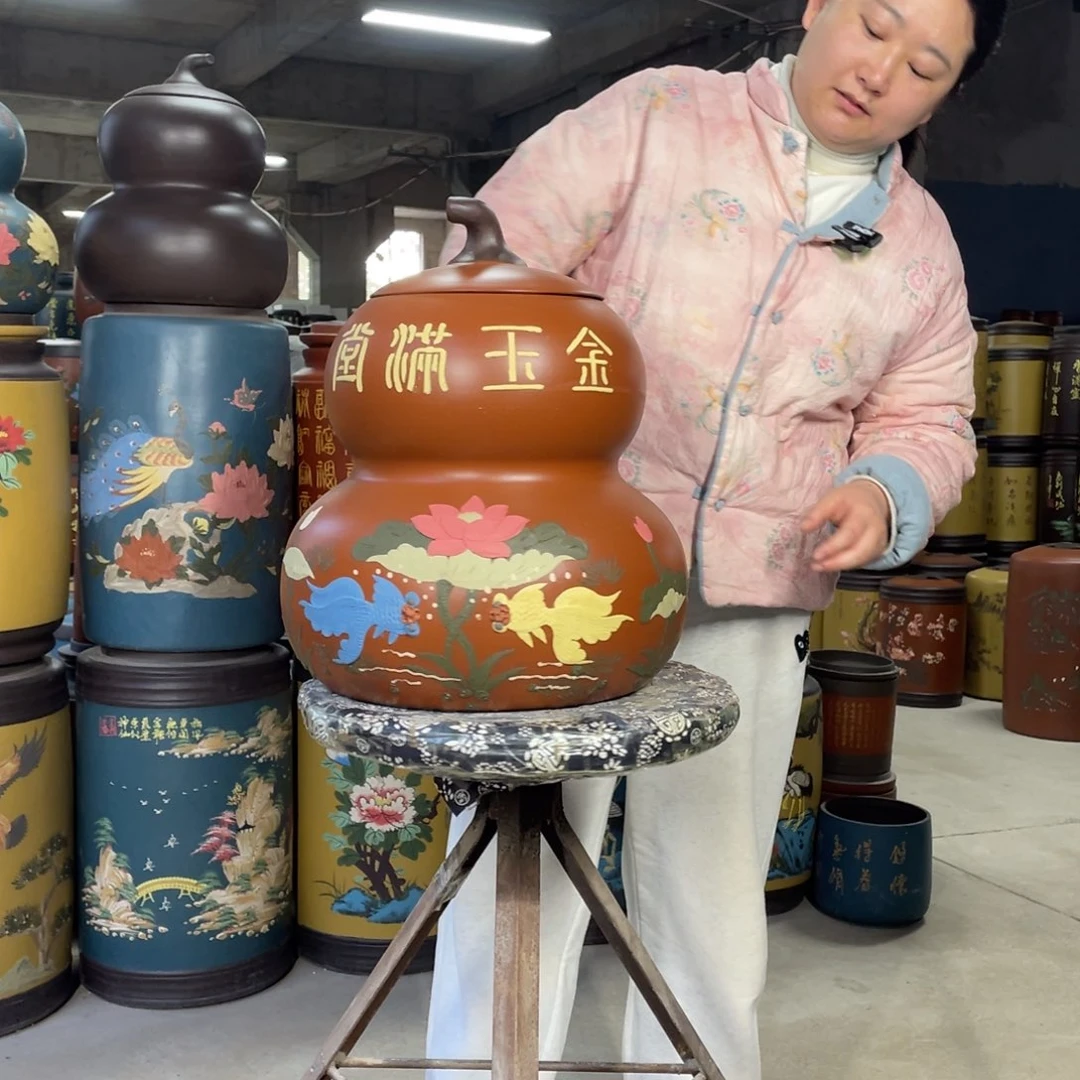 宜兴原矿紫砂茶叶罐