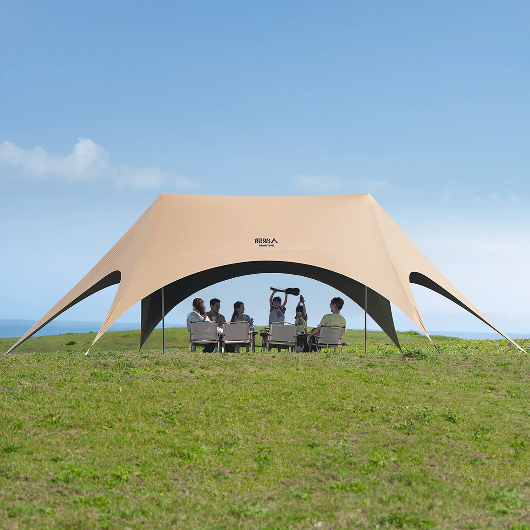 【原始人岚影速搭天幕】帐篷户外野营2025新款露营遮光黑胶新式遮阳