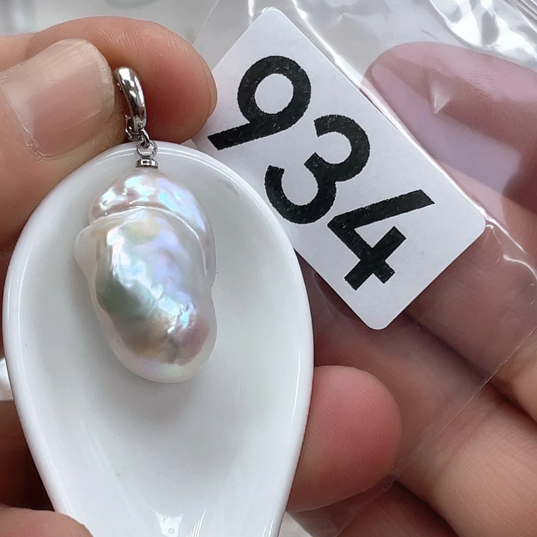 淡水珍珠颈饰银S925镶嵌用****4