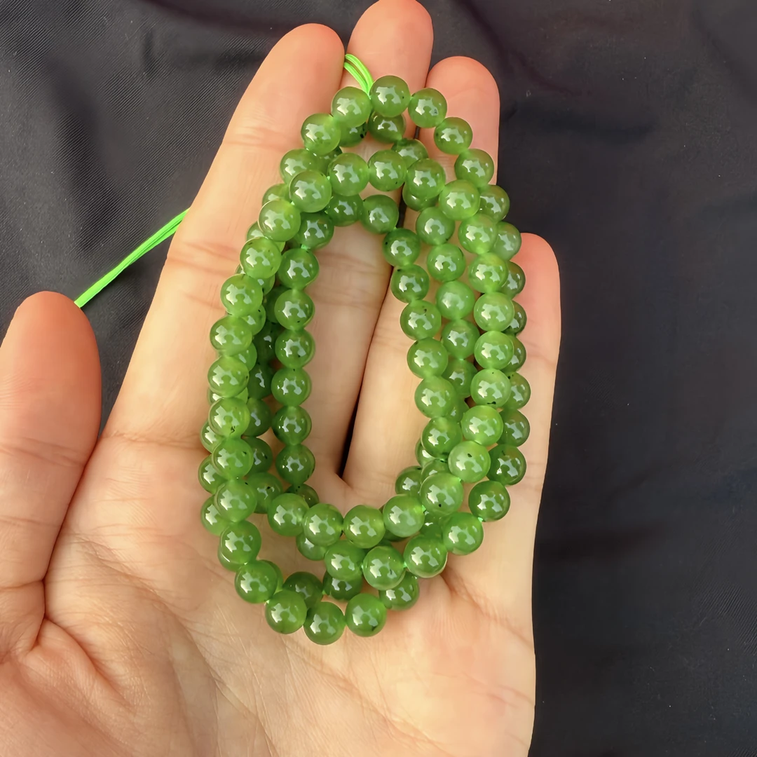 和田玉碧玉卡6项链