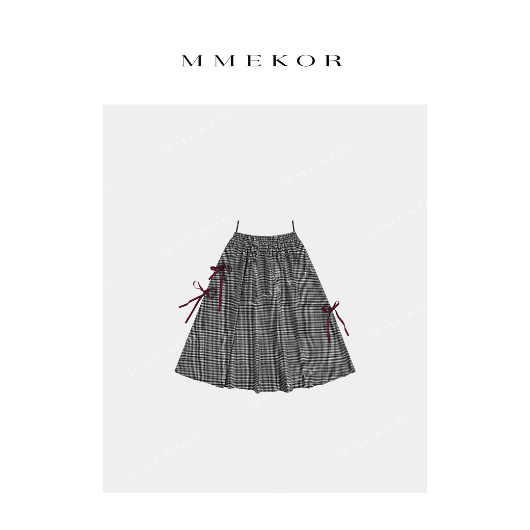 MMEKOR “芭蕾格子裙” 新款时髦书呆子半身裙 67155