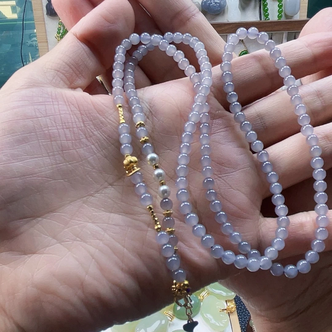 和田玉未镶嵌项链魔*