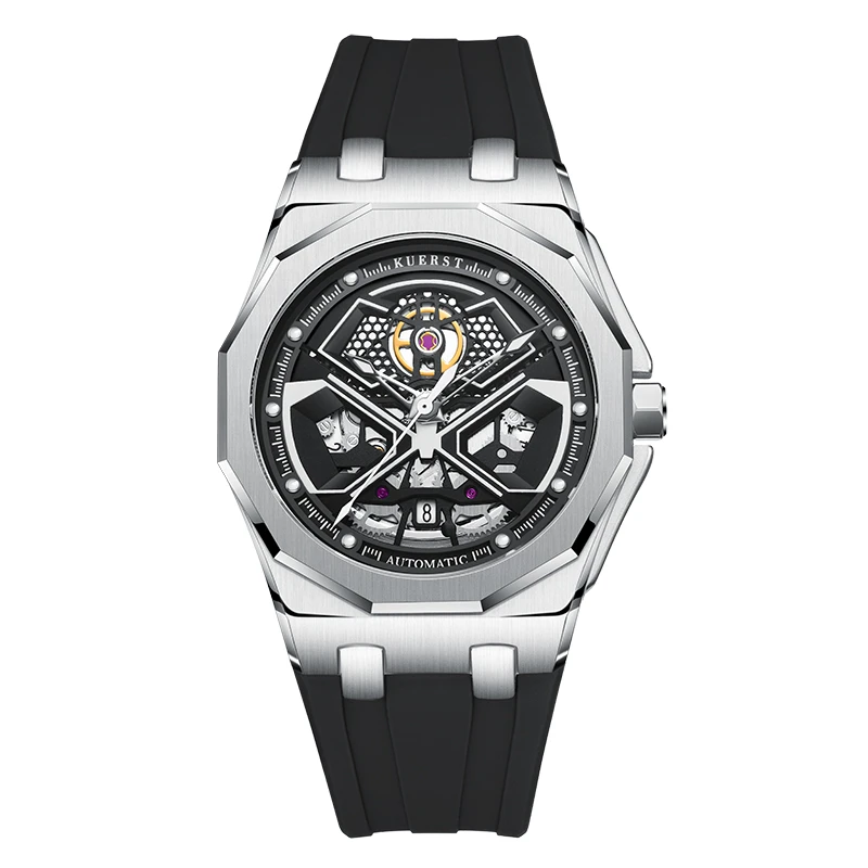 新款黑武士男士防水夜光潮流全自动机械手表轻奢时尚男款高档百搭