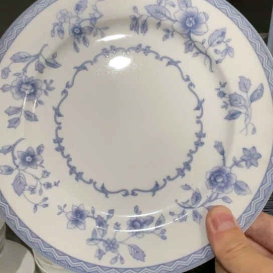 瓷片陶瓷陶瓷8英寸平盘红叶