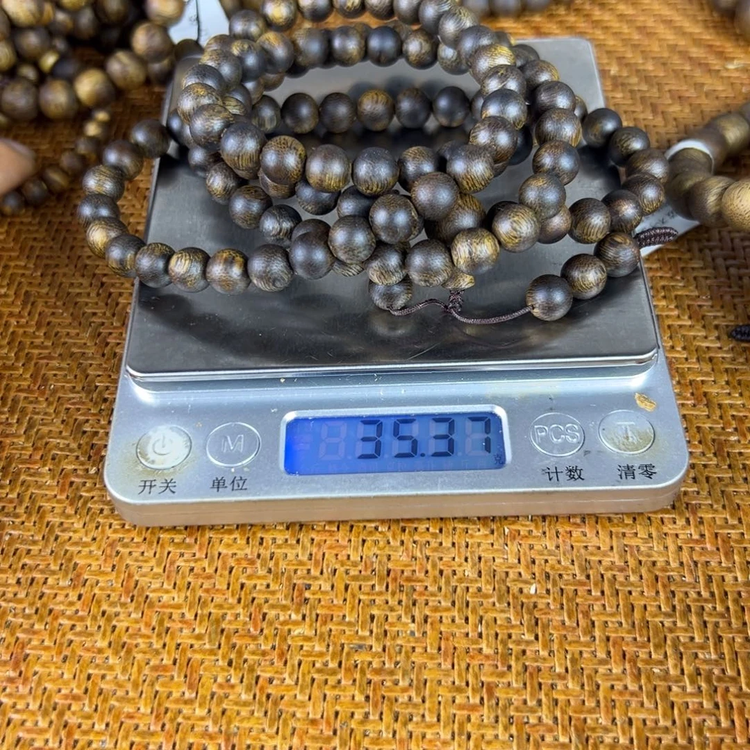 沉香沉香碎屑卡8多圈沉水浮克重35.3克