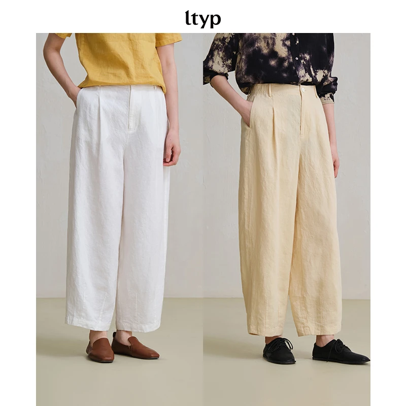 ltyp 2.3 重磅亚麻O型裤极简薄款女Y104251132