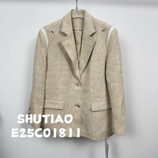 【SHUTIAO】2025夏季：新款小众设计款外套E25C01811